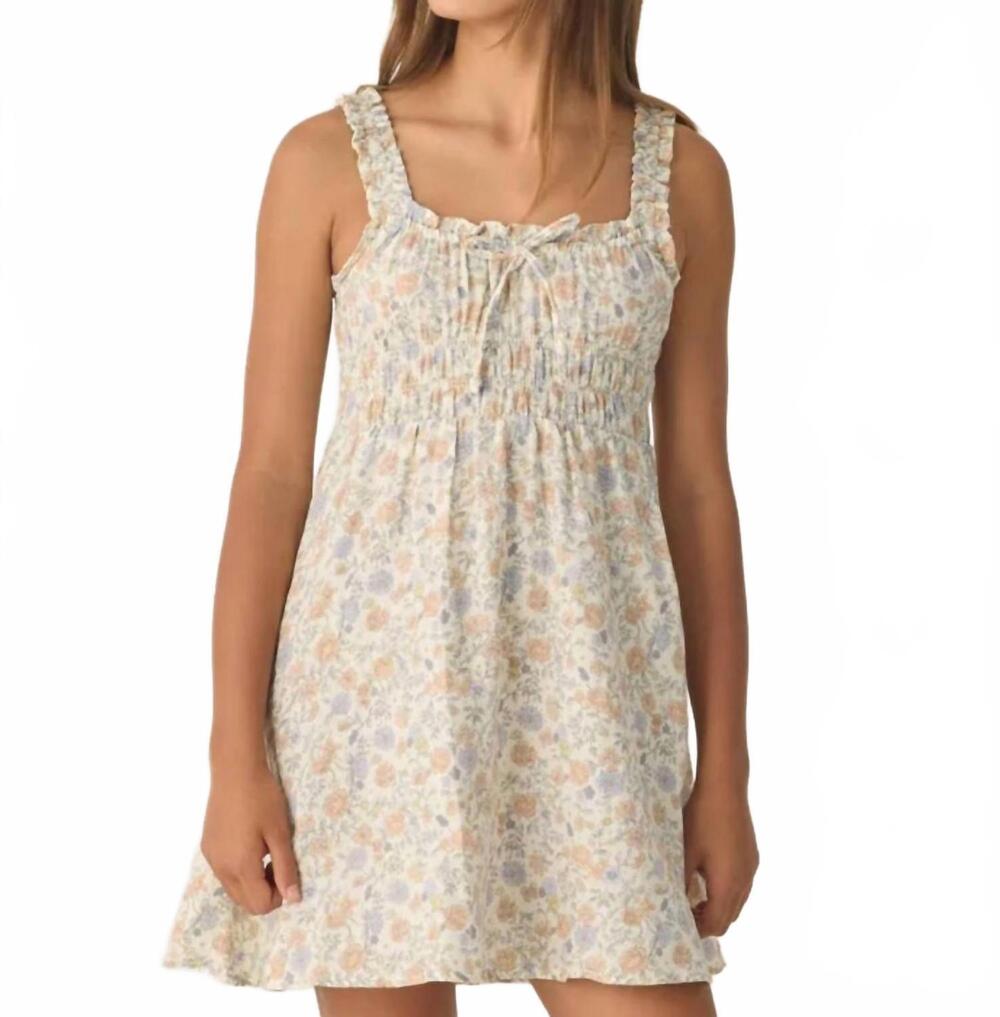 NEW RYLEE + CRU teen jane mini dress in ivory